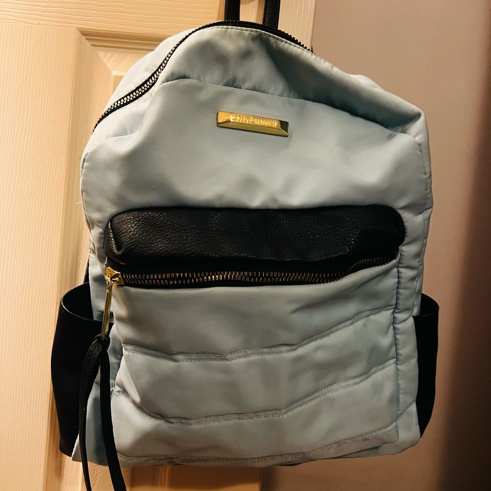 Steve Madden Baby Blue & Black Backpack